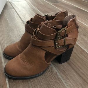 Brown booties